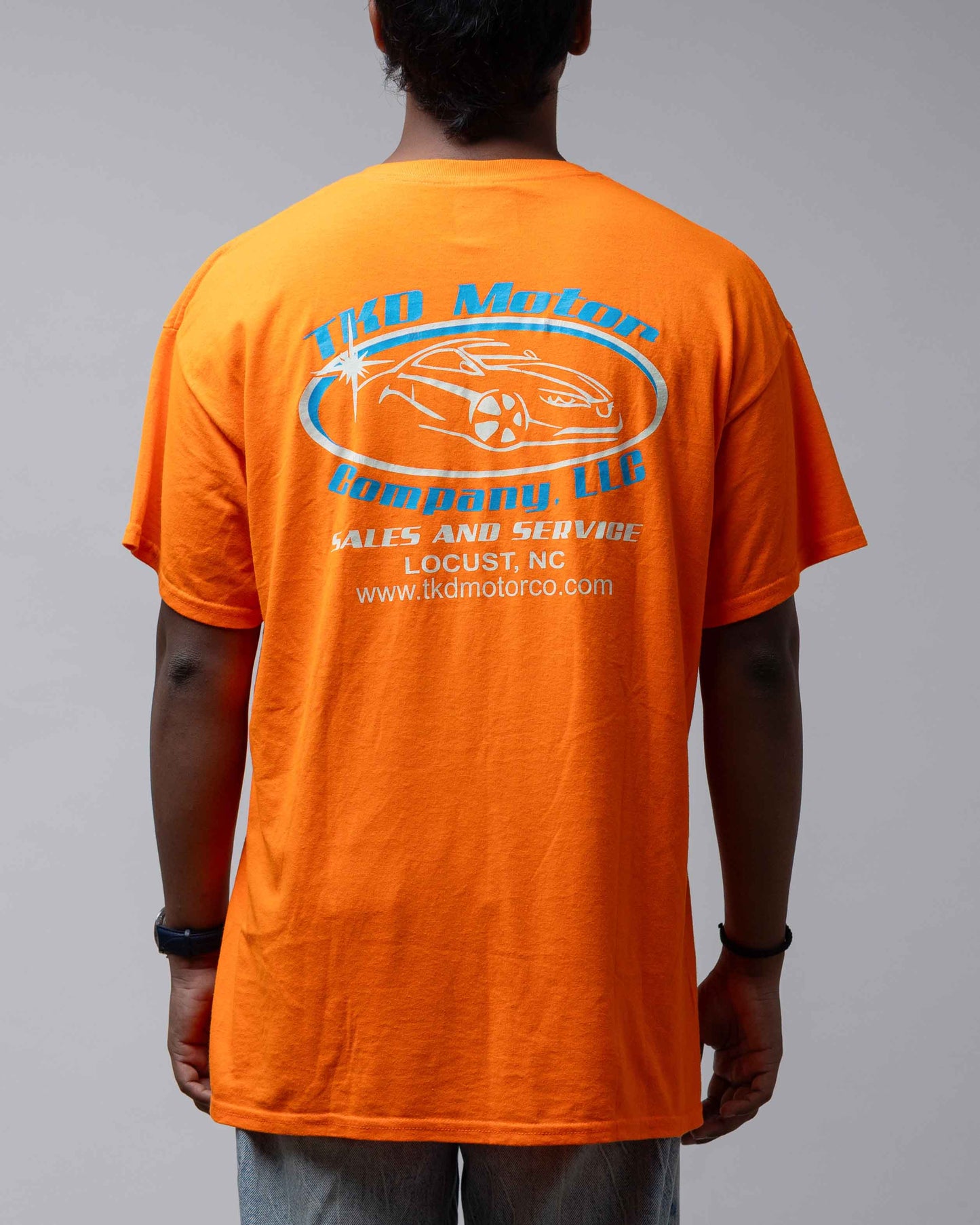 Vintage Tkd Motors Tee Neon Orange