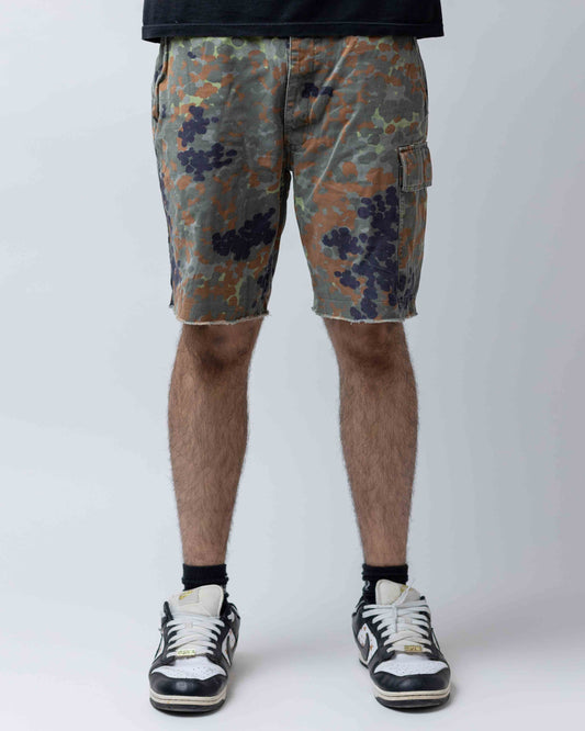 Syntex French Military Drop Camo Cargo Shorts