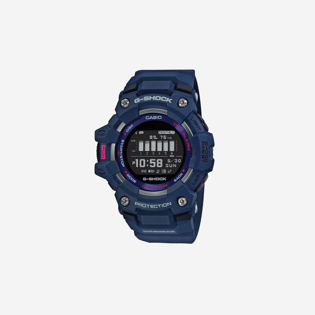 Casio G-Shock GBD100-2 G Squad Bluetooth Alarm Chronograph Fitness Training Watch
