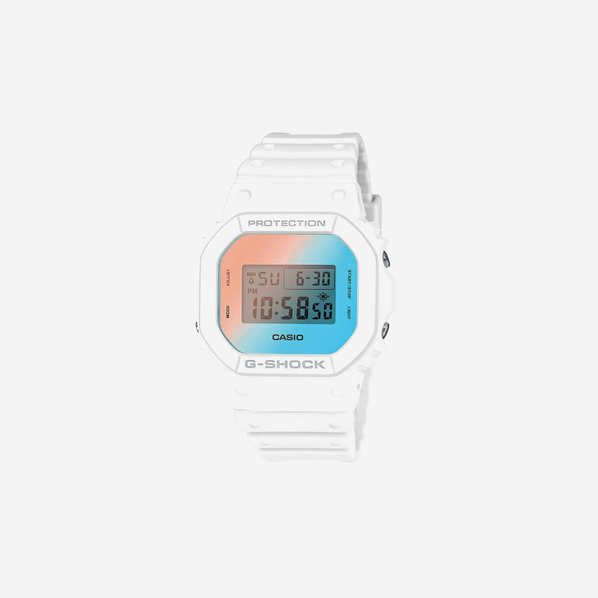 Casio G-Shock Beach Time Lapse White Digital Watch DW-5600TL-7