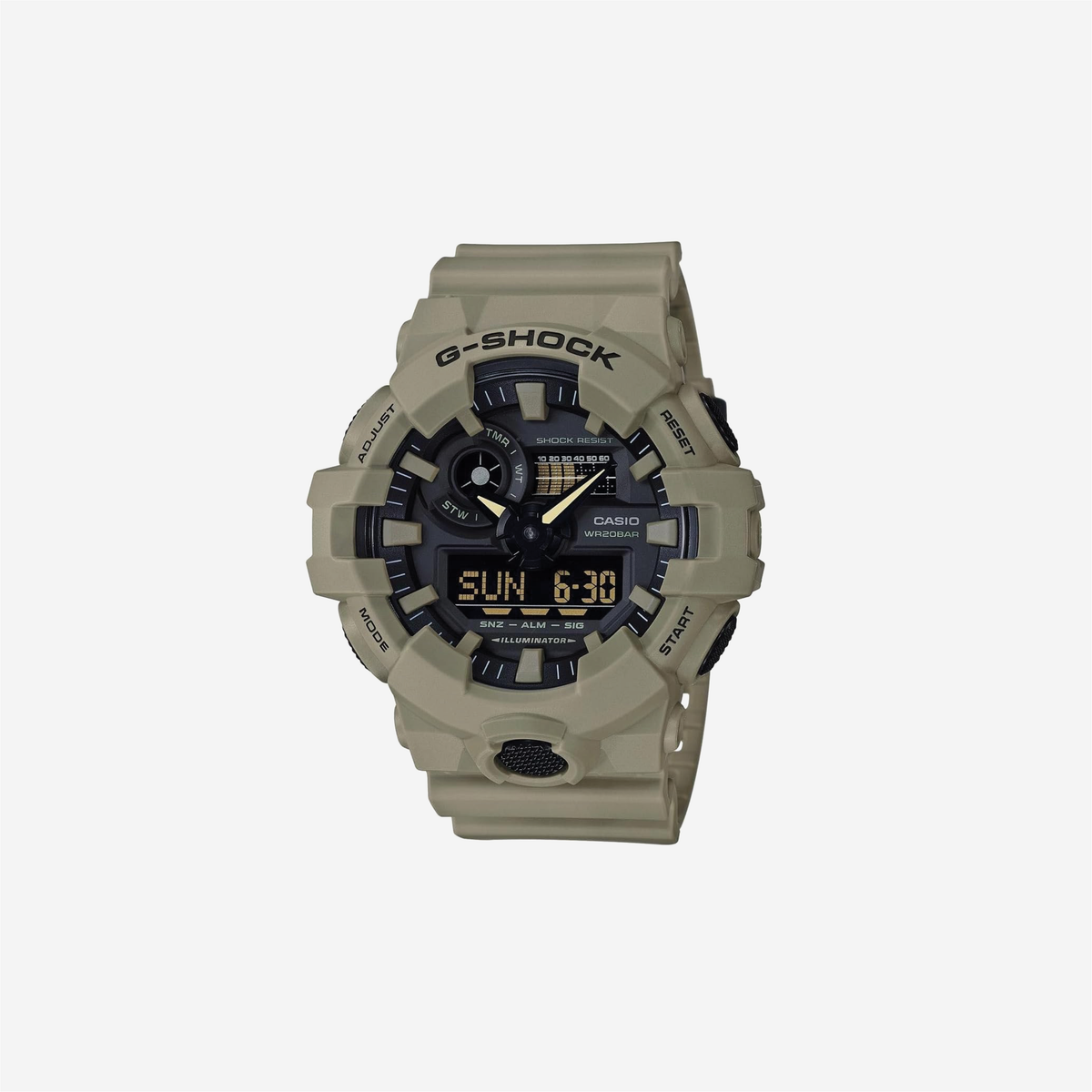 Casio G-Shock GA700UC-5A Quartz 200M WR Shock Resistant Resin Strap and Case Analog-Digital Watch