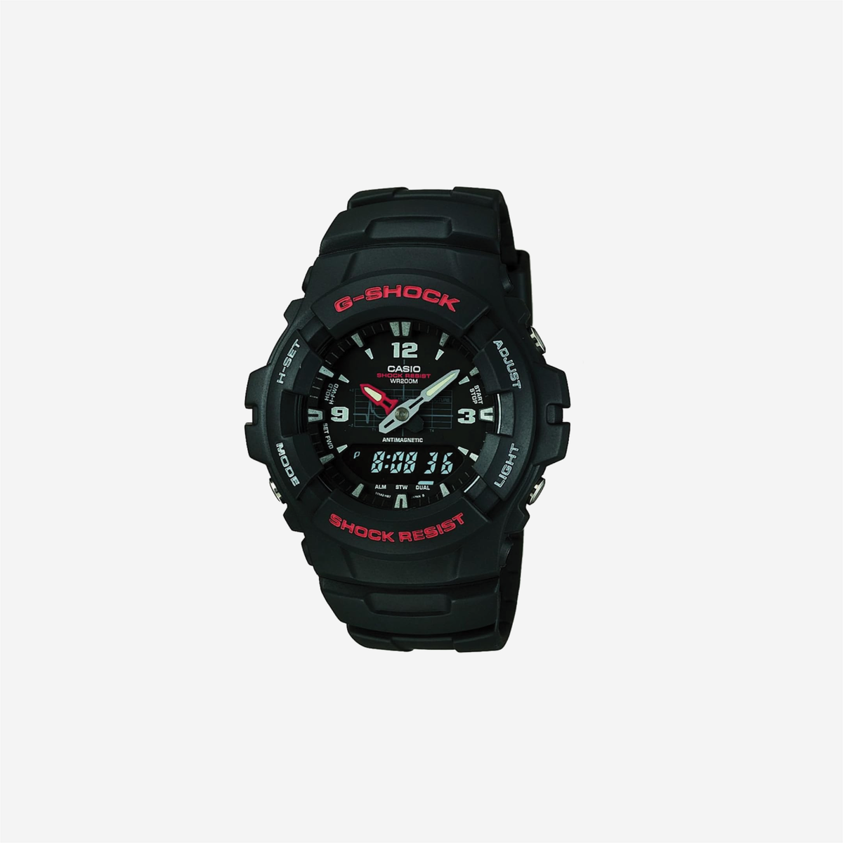 Casio G-Shock G-100-1BVMCI Resin Strap Black Quartz Watch