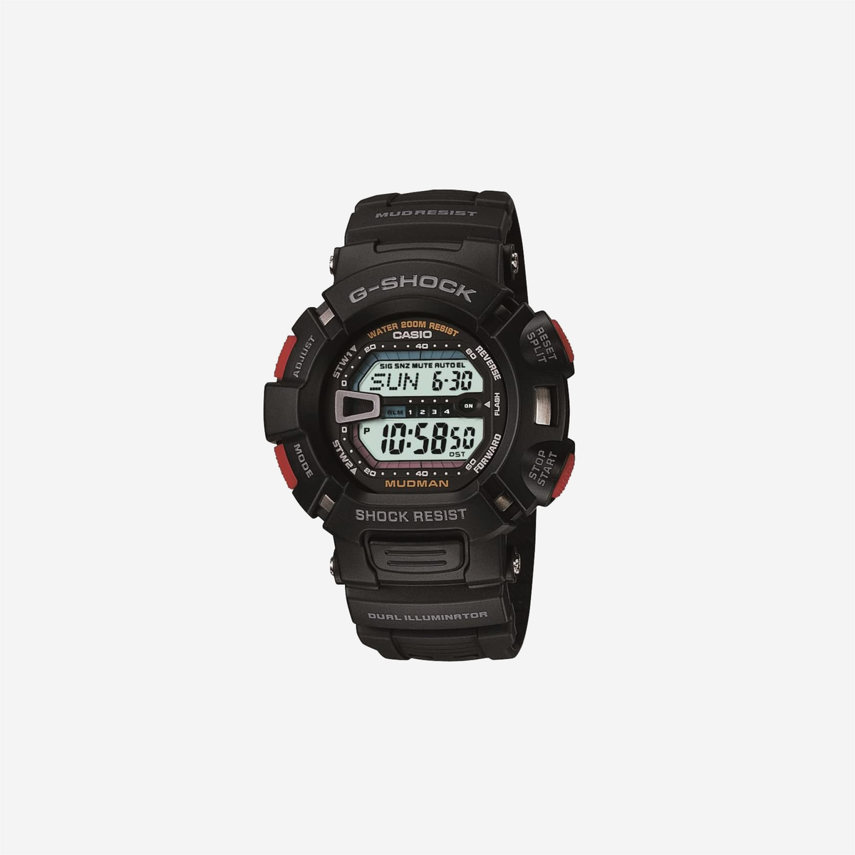 Casio G-Shock G9000-1V Mudman Super Dual Illuminator Quartz Digital Watch