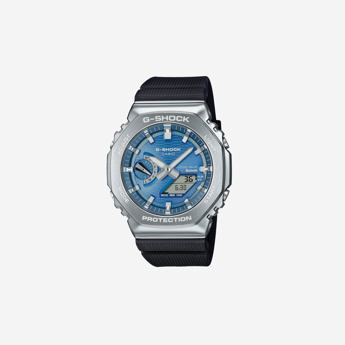 Casio G-Steel GBM2100A Blue Analog Digital dial BioBased Resin Band Watch