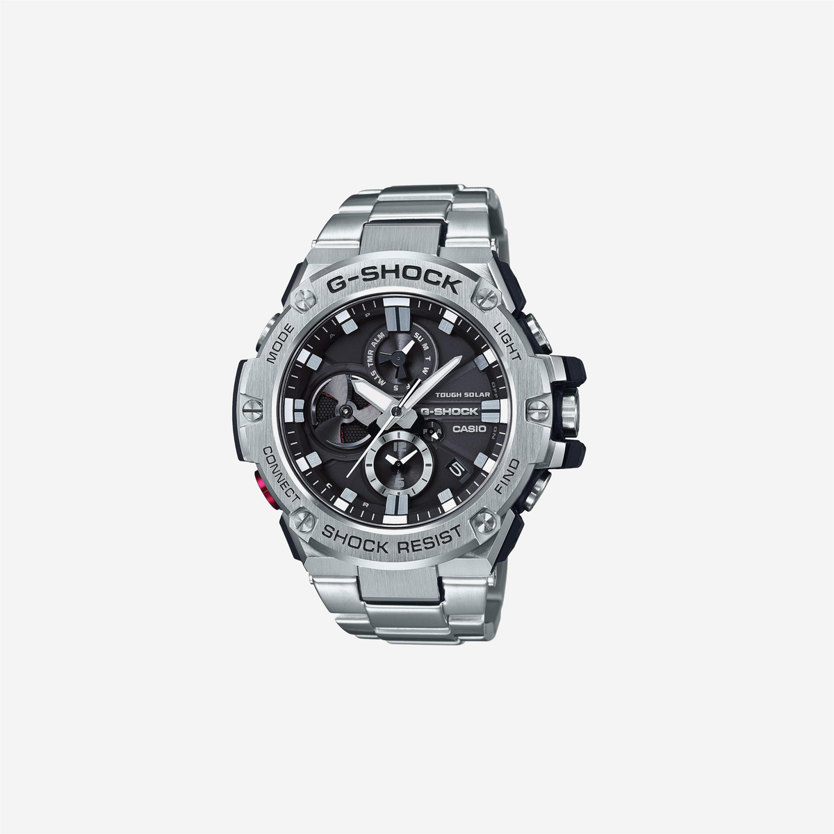 Casio G-Shock GST-B100D-1ACR Analog Display Quartz Silver Watch