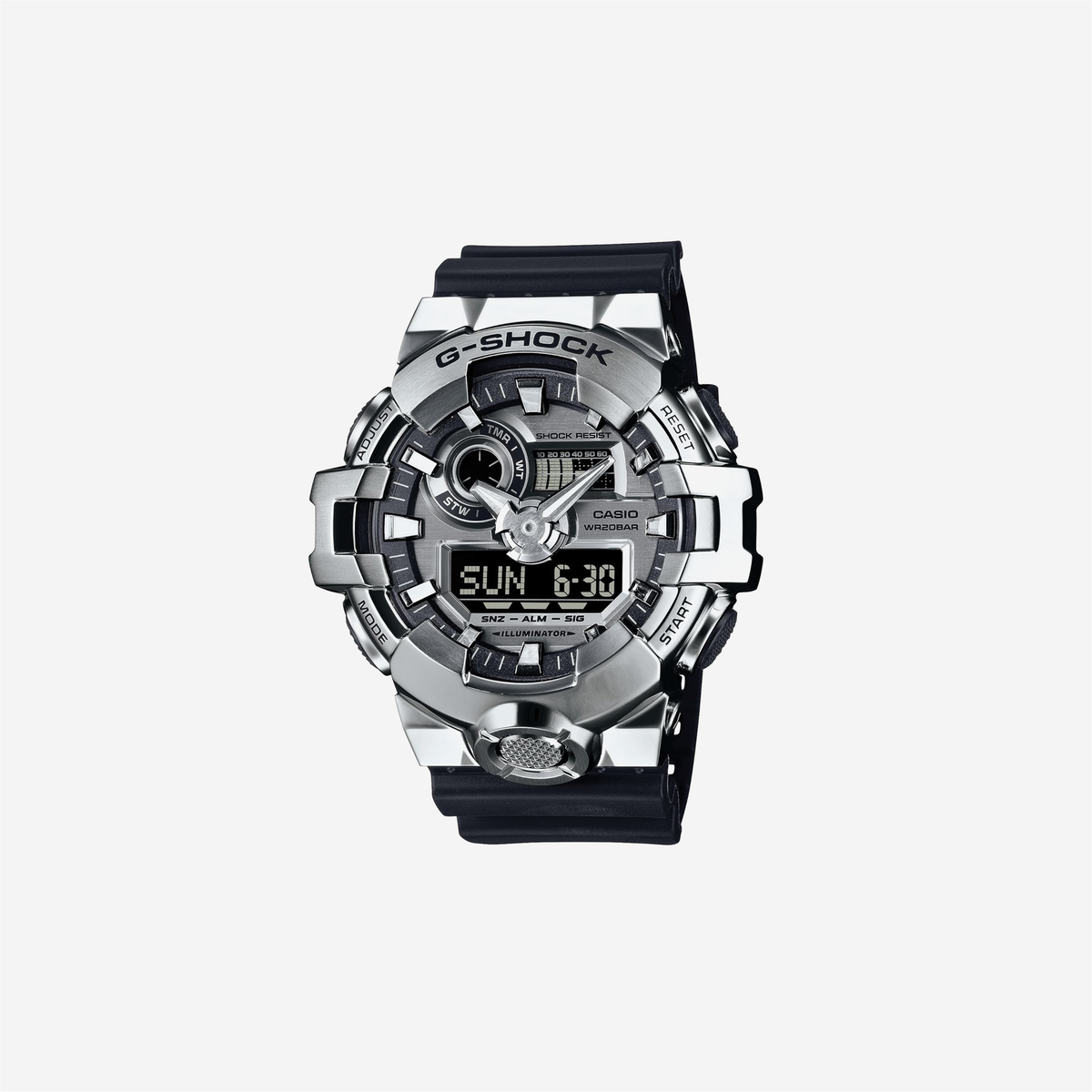 Casio G-Shock G-Steel Silver Analog Digital Watch GM700-1A