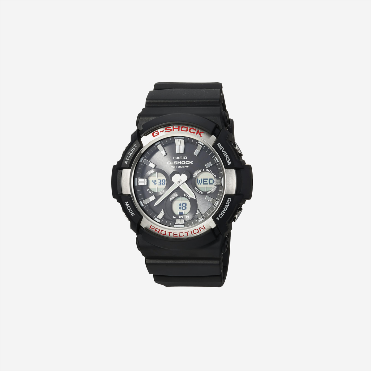 Casio G-Shock GAS-100-1ACR Analog-Digital Display Quartz Black Watch