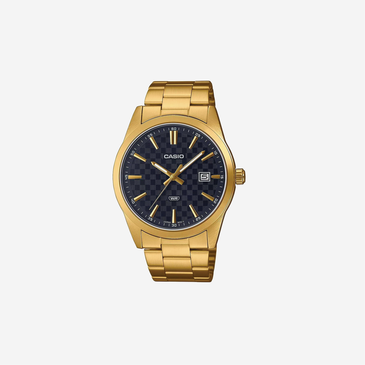 Casio MTP-VD02B-1EUDF Black Dial with Gold Stainless Steel Strap Watch
