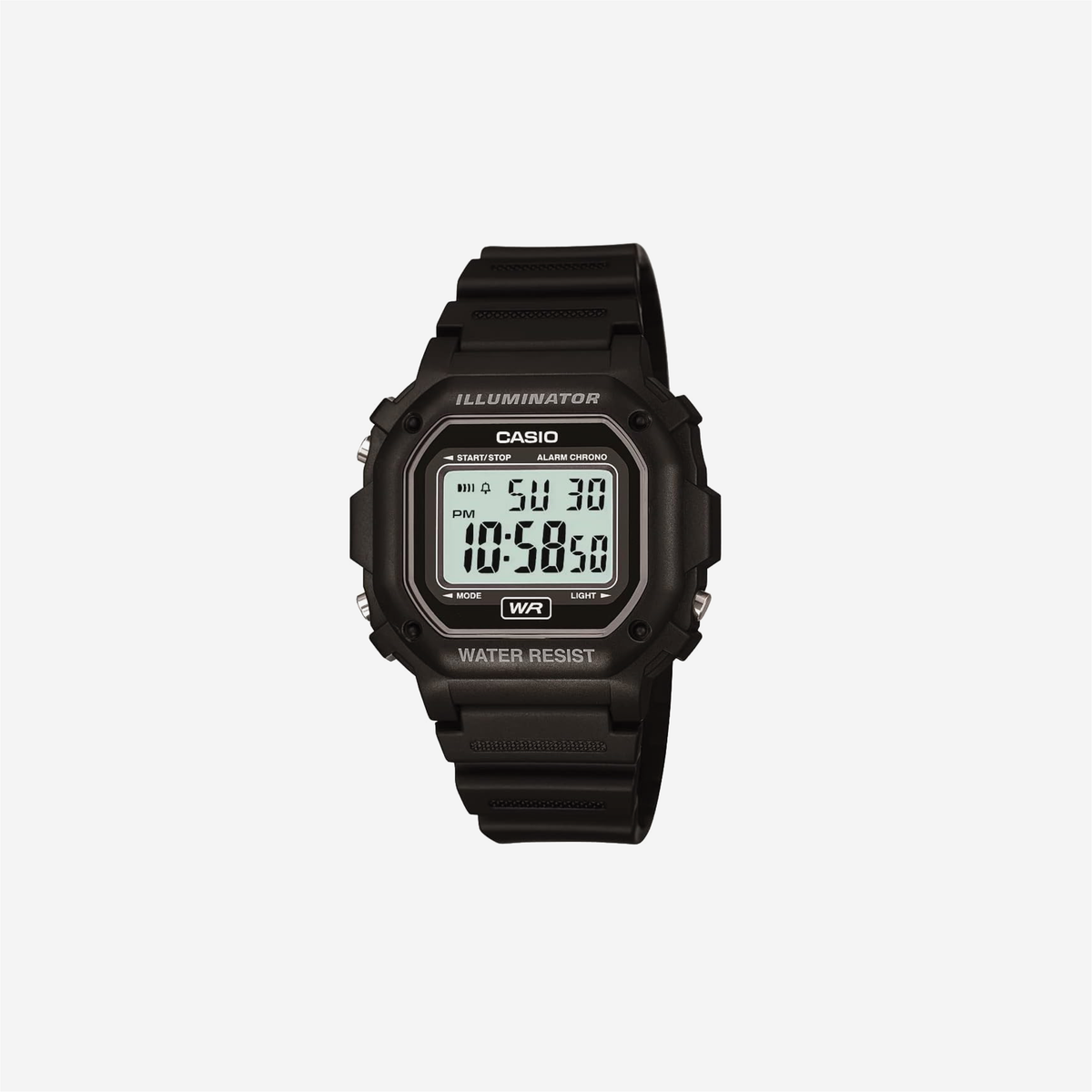 Casio F108WH Series / Digital Watch / Illuminator / Water Resistant / LED Light / Daily Alarm / 1/100 SEC Stopwatch / 3 Hands (HR, Min, SEC) / Date/Day Display / Daily Alarm / 7 Year Battery