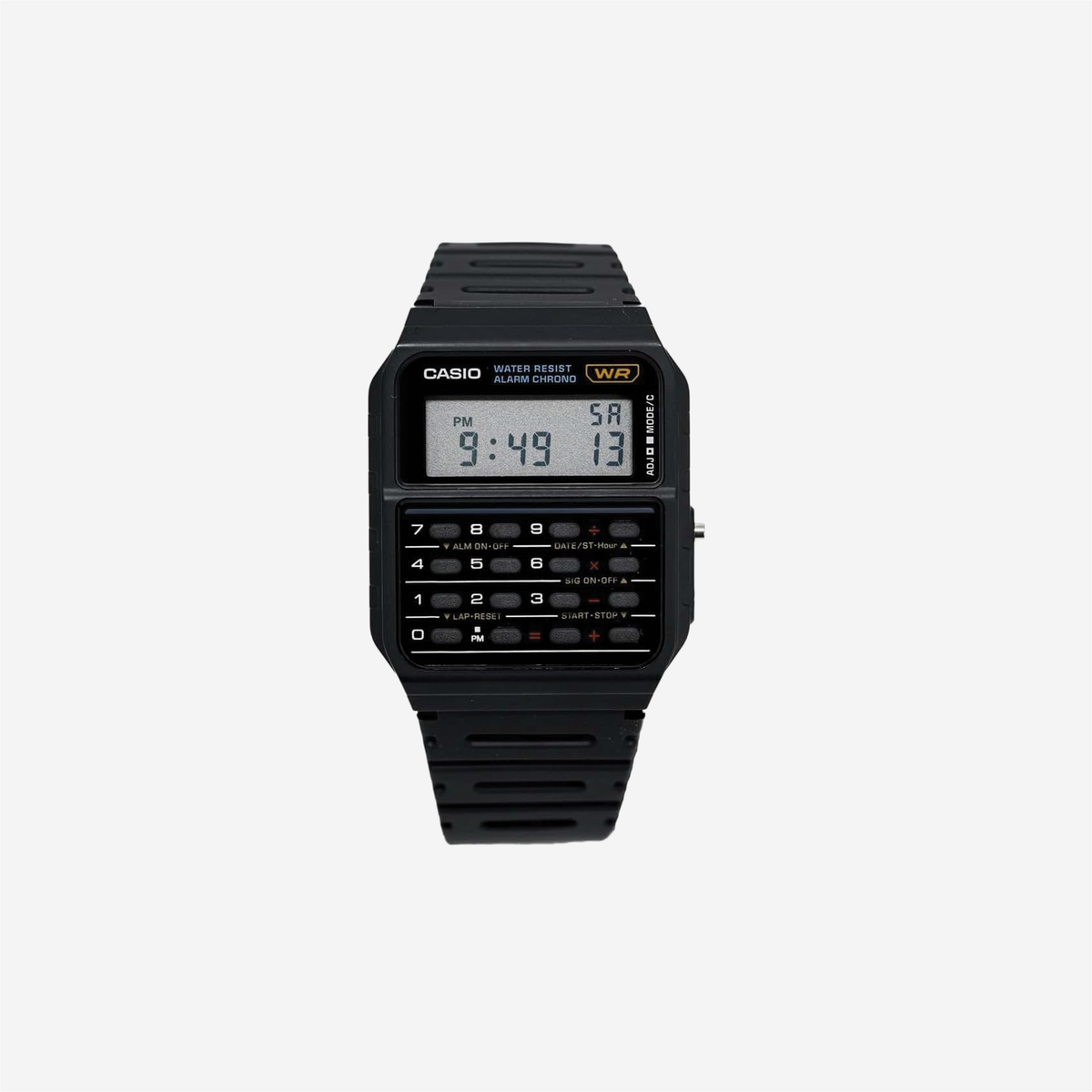 Casio CA53W Vintage Series / Data Bank / 1/100 SEC Stopwatch / Water Resistant / 8 Digit Calculator / Dual Time / Resin Band / Resin Case / Auto Calendar / Daily Alarm / 5 Year Battery