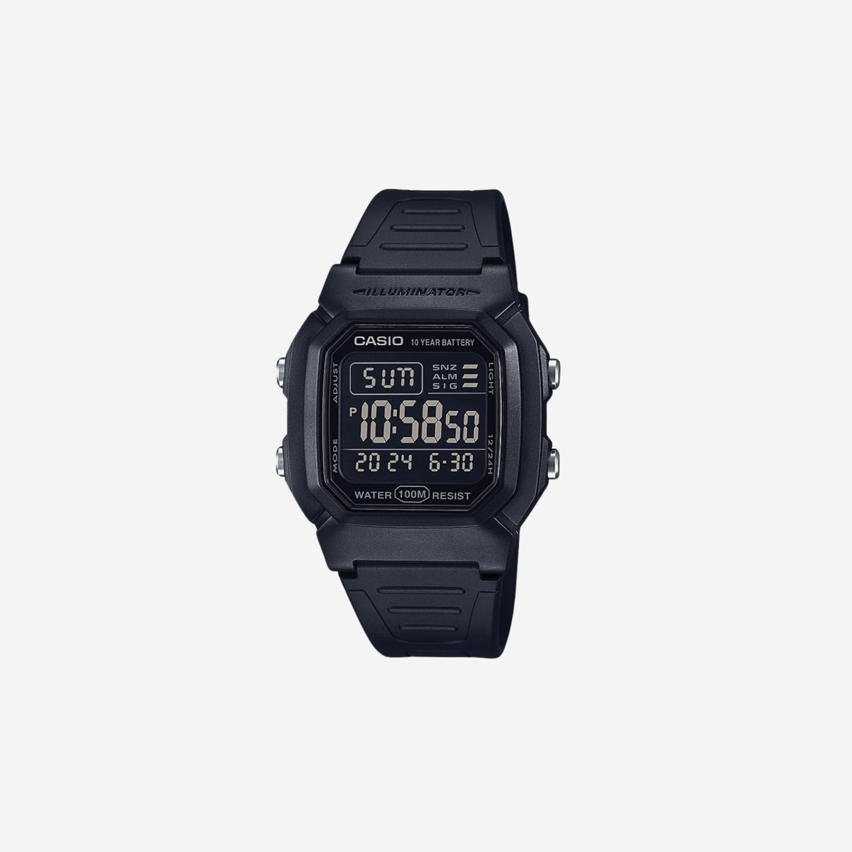 Casio W800HG Series / Digital Watch / 100 Meter Water Resistance / Multi Function Alarm / 100 SEC Stopwatch / Auto Calendar / Countdown Timer / LED Light / Dual Time/ 10 Year Battery