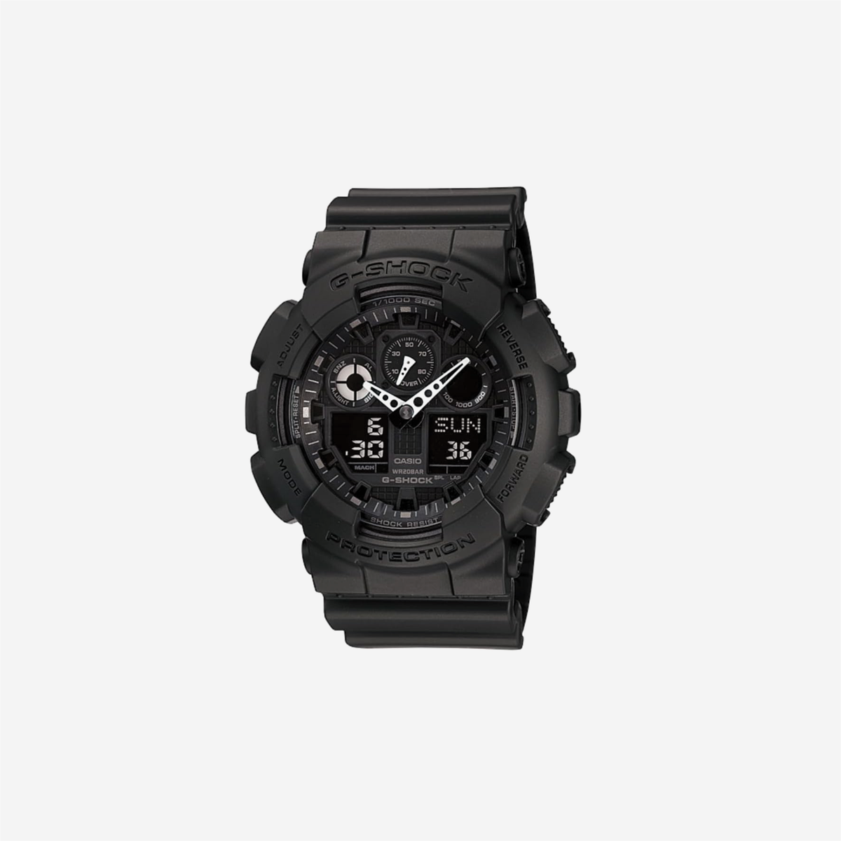 Casio G-Shock GA100-1A1 / Tough Analog-Digital Watch / 200M Water Resistant / Shock & Magnetic Resistant / Sporty & Rugged Design