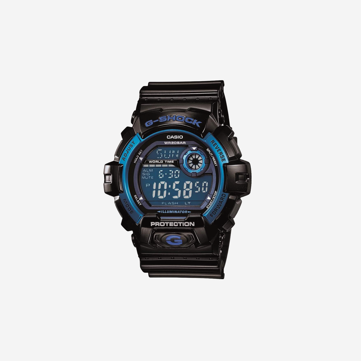 Casio G8900A-1CR G-Shock Black and Blue Resin Digital Sport Watch