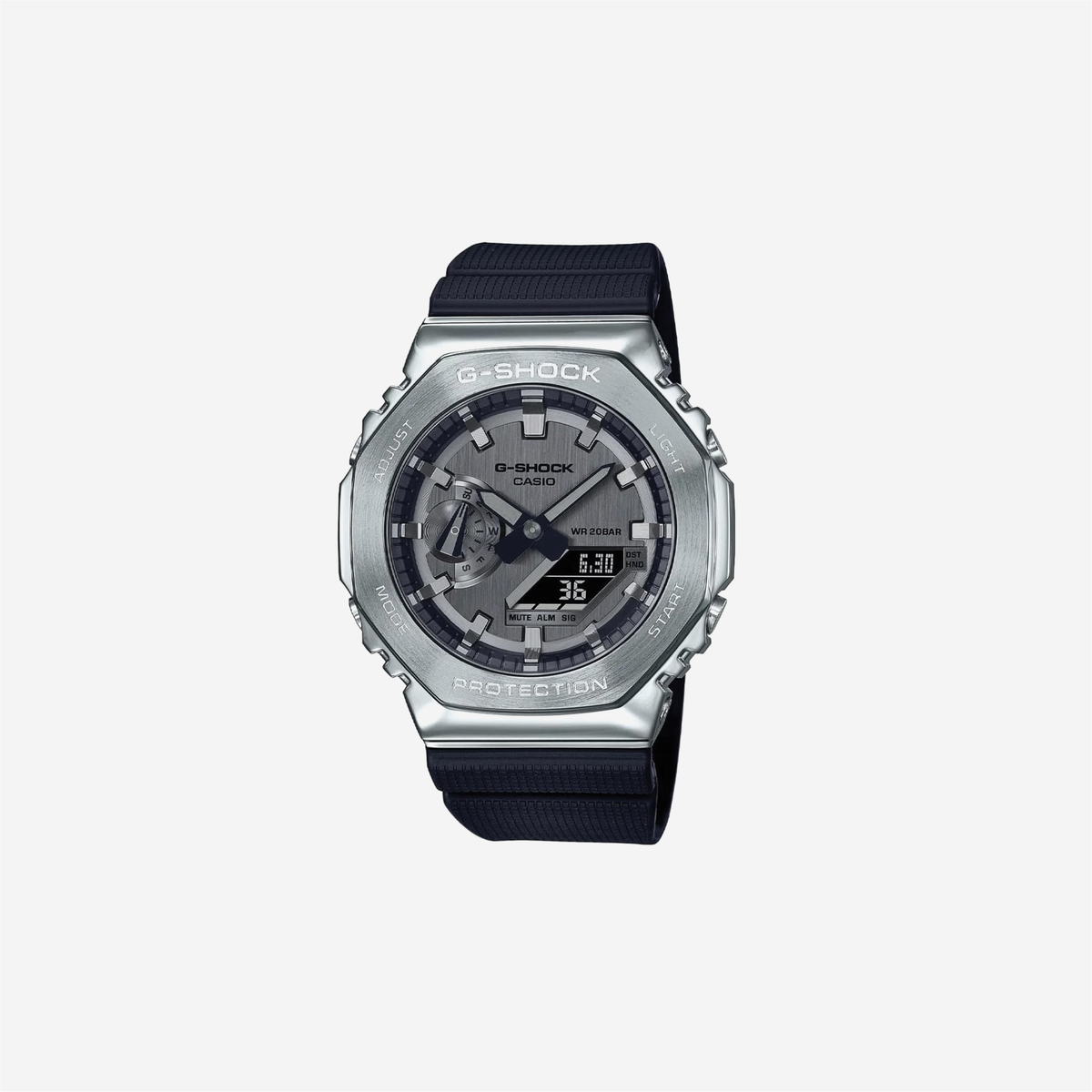 Casio G-Shock GM-2100-1ADR Quartz Grey Dial Analog-Digital Resin Watch