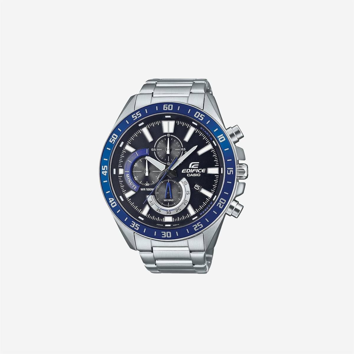 Casio Edifice EFV620D-1A2V Silver-Tone Stainless Steel Strap Quartz Sport Watch