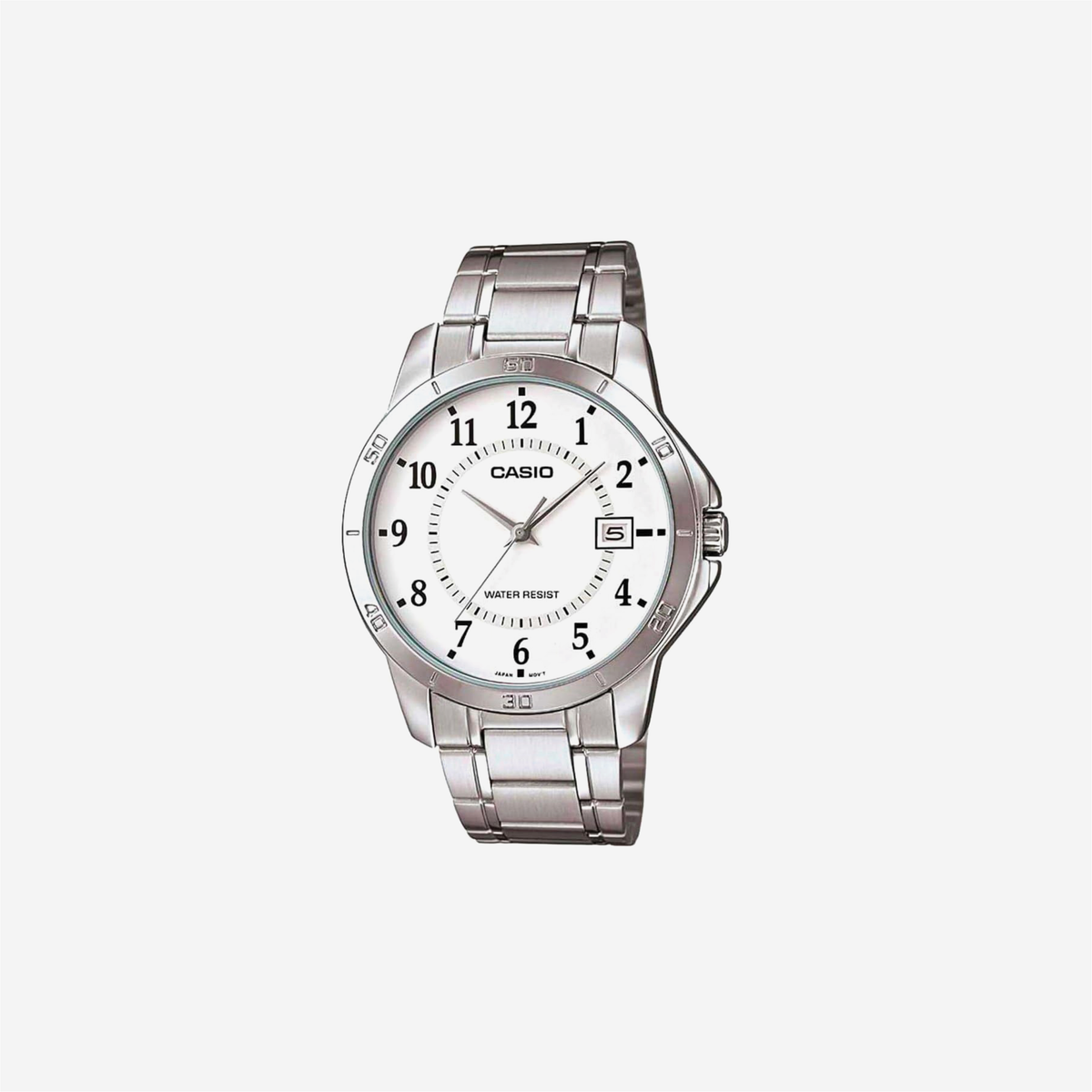 Casio MTP-V004D-7B White Dial Stainless Steel Watch
