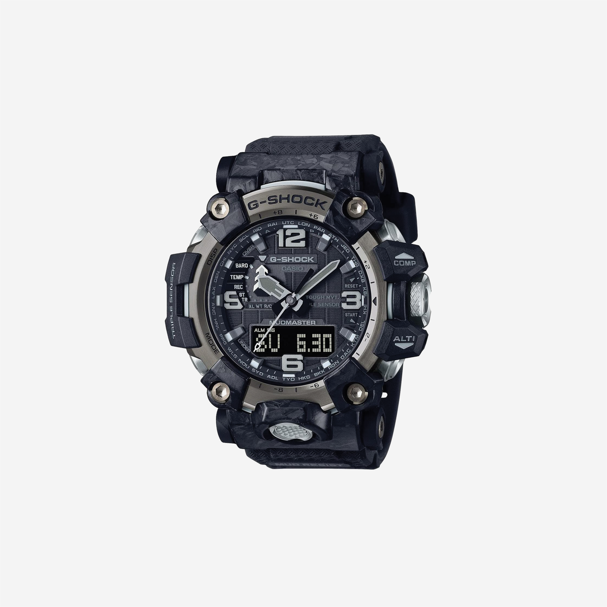 Casio GWG-2000-1A1JF G-Shock Carbon MUDMASTER Radio Solar Triple Sensor Shipped from Japan