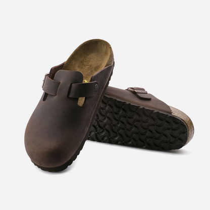 Birkenstock Boston Oiled Leather Brown Brown/Habana