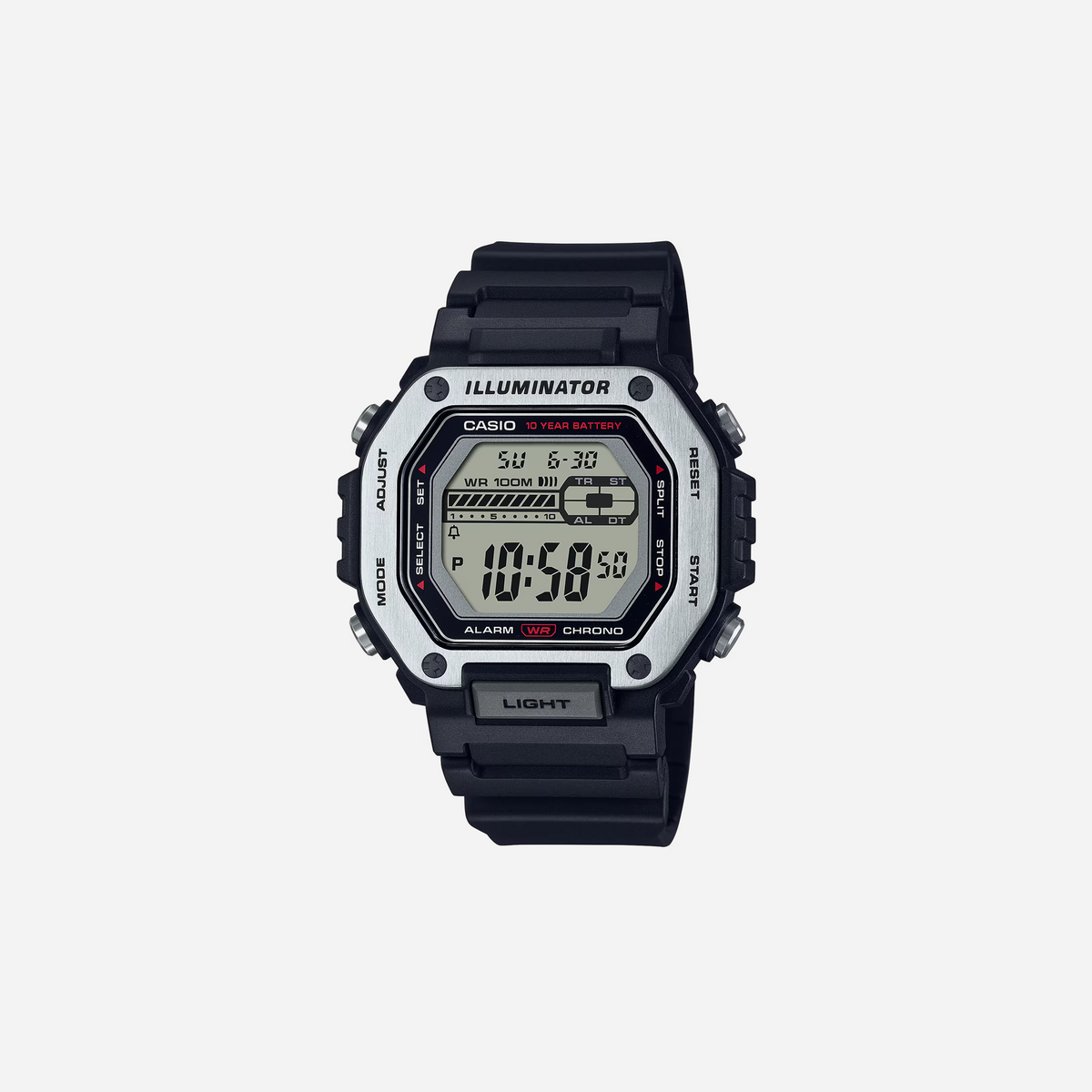 Casio Youth MWD-110H-1AV Quartz Off White Dial Digital Resin Watch