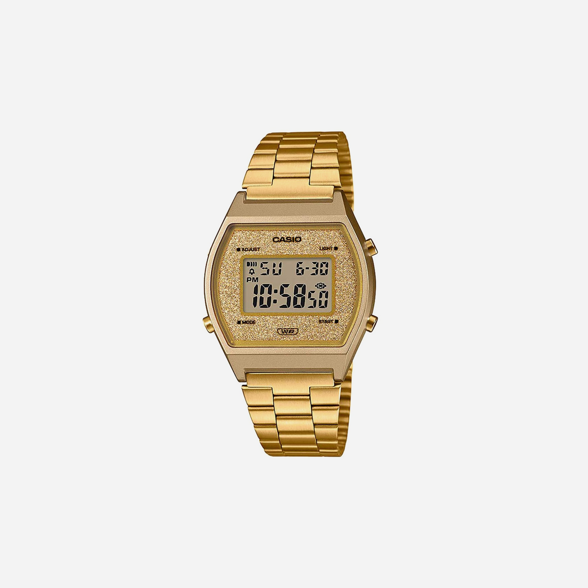 Casio Vintage B640WGG-9DF Quartz Gold Dial Digital Stainless Steel Watch