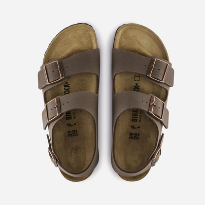 Birkenstock Milano Birko-Flor Nubuck Brown Brown/Mocha