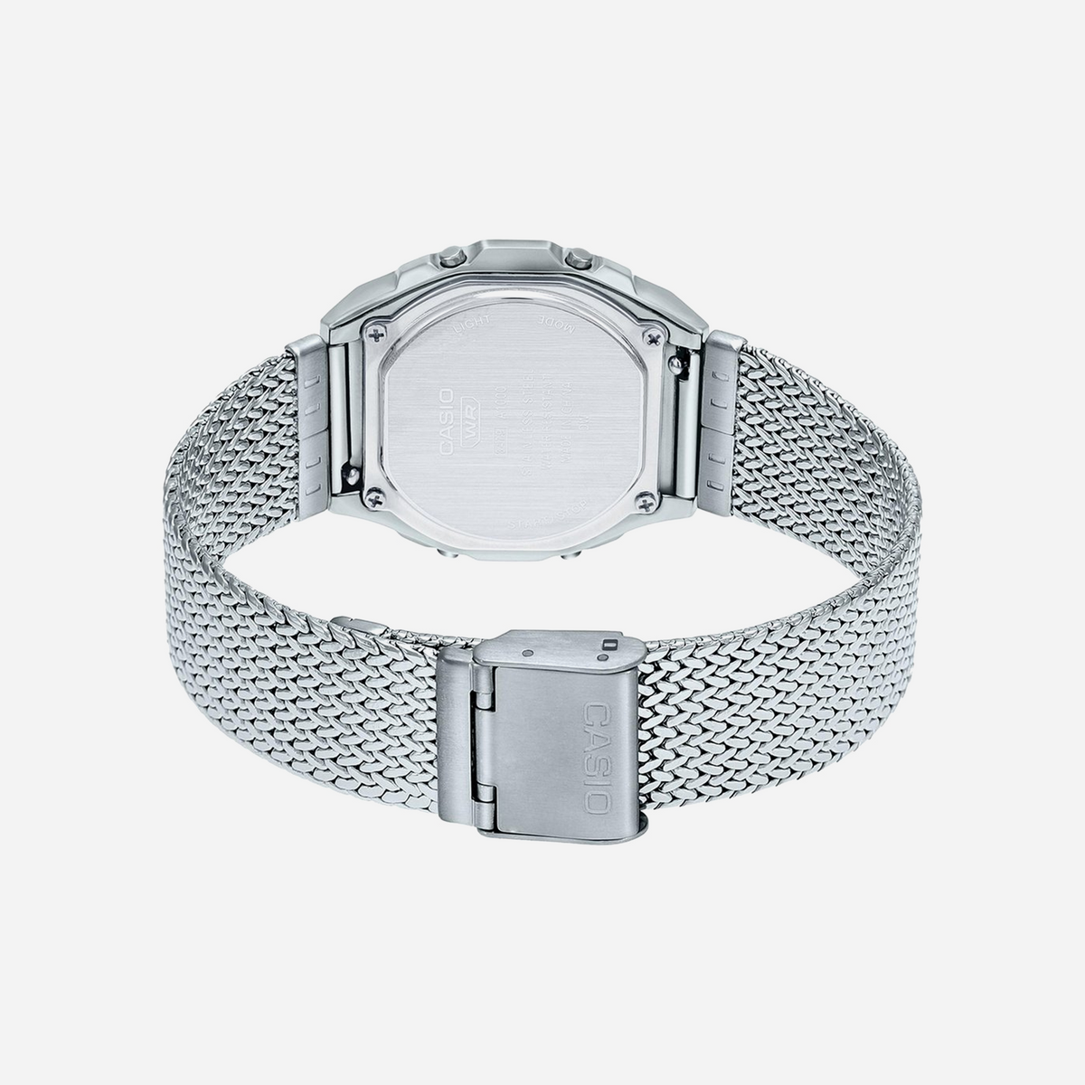 Casio Vintage A1000MA-7DF Quartz Silver European Vintage Dial Digital Stainless Steel Watch
