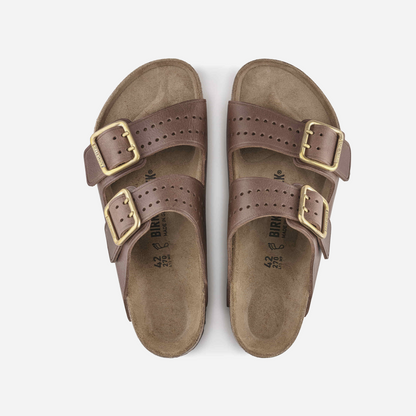 Birkenstock Arizona Bold Gap Natural Leather Brown Brown/Roast