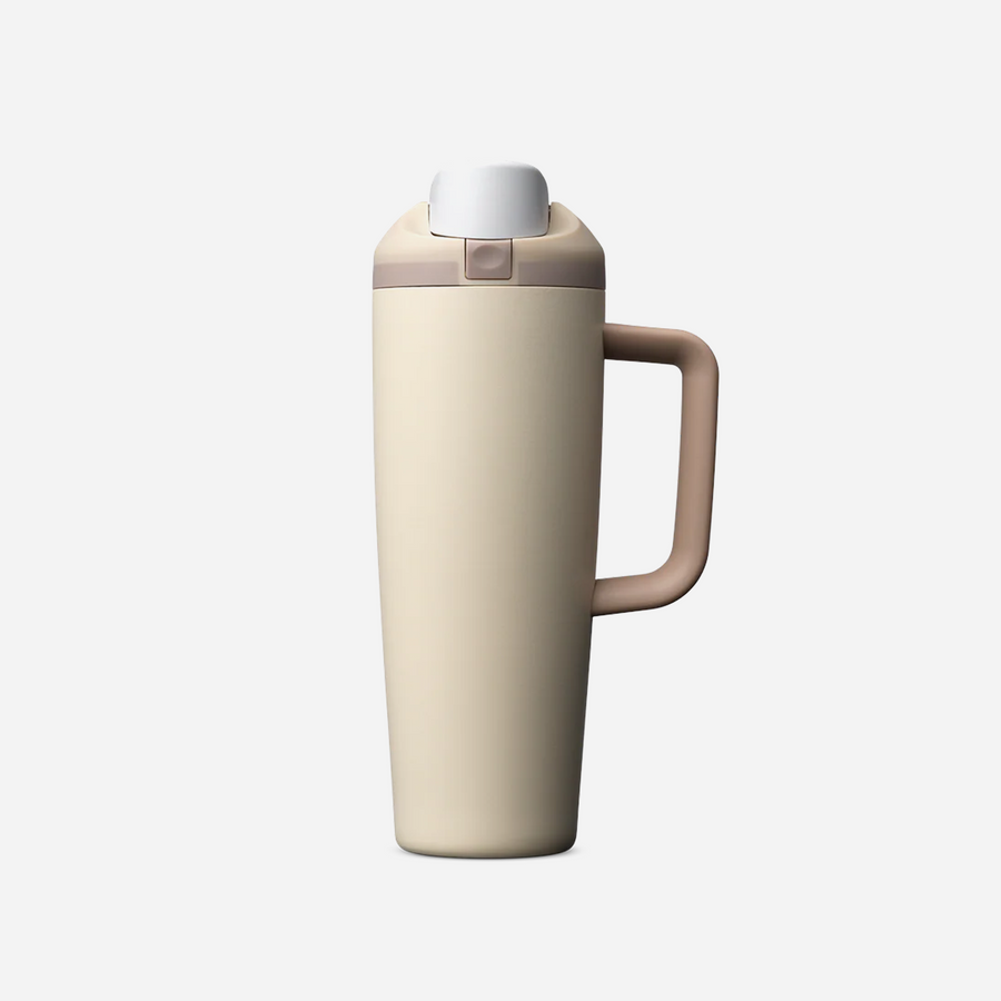 Owala FreeSip Tumbler 30oz Stainless Steel Lightly Toasted