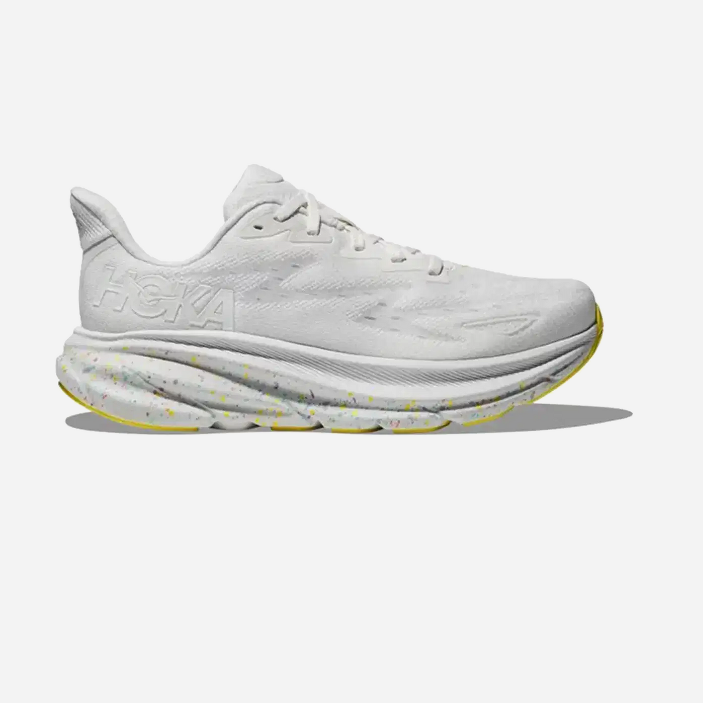 Hoka One One Clifton 9 White Lemonade