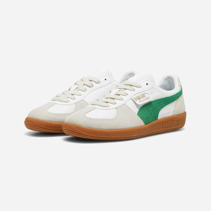 Puma Palermo Lth Unisex Sneakers White-Vapor Gray-Archive Green