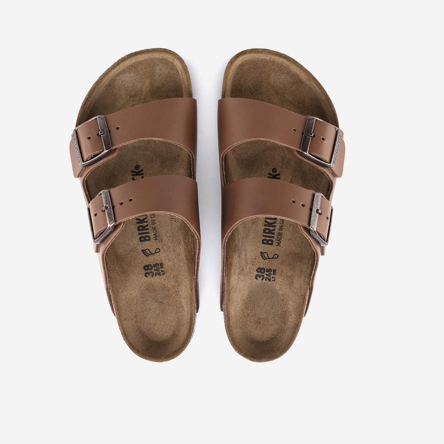 Birkenstock Arizona Natural Leather Brown Brown/Ginger Brown