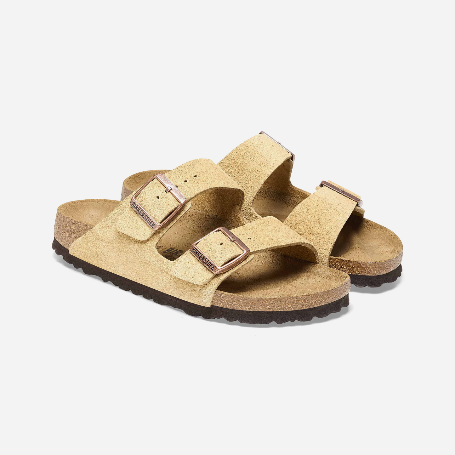 Birkenstock Arizona Suede Leather Beige Beige/Latte Cream