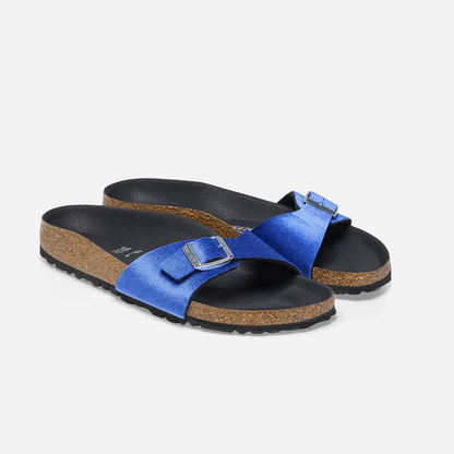 Birkenstock Madrid Rivet Logo Velvet Blue Blue/Velvet Brillant Blue