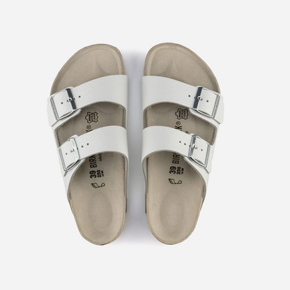 Birkenstock Arizona Natural Leather White White/White