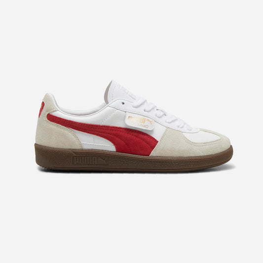 Palermo Lth Unisex Sneakers White-Vapor Gray-Club Red