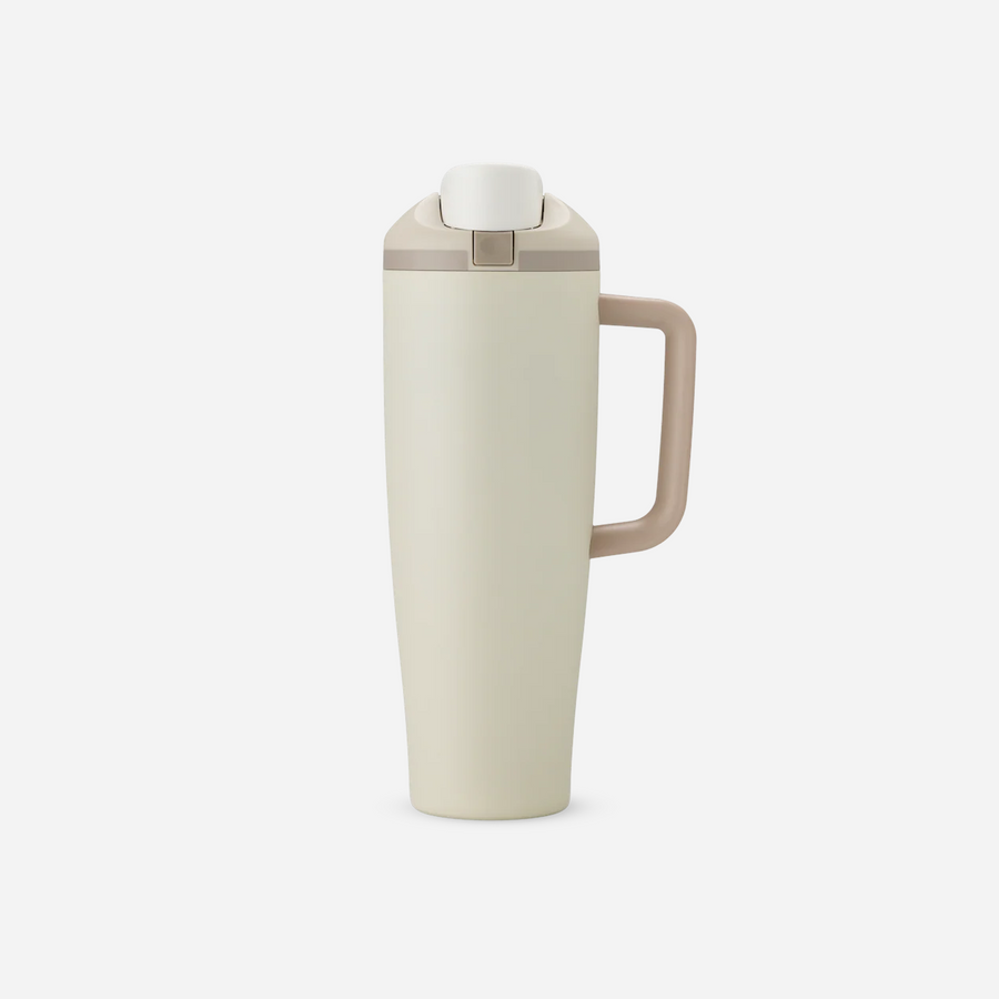 Owala FreeSip Tumbler 40oz Stainless Steel Lightly Toasted