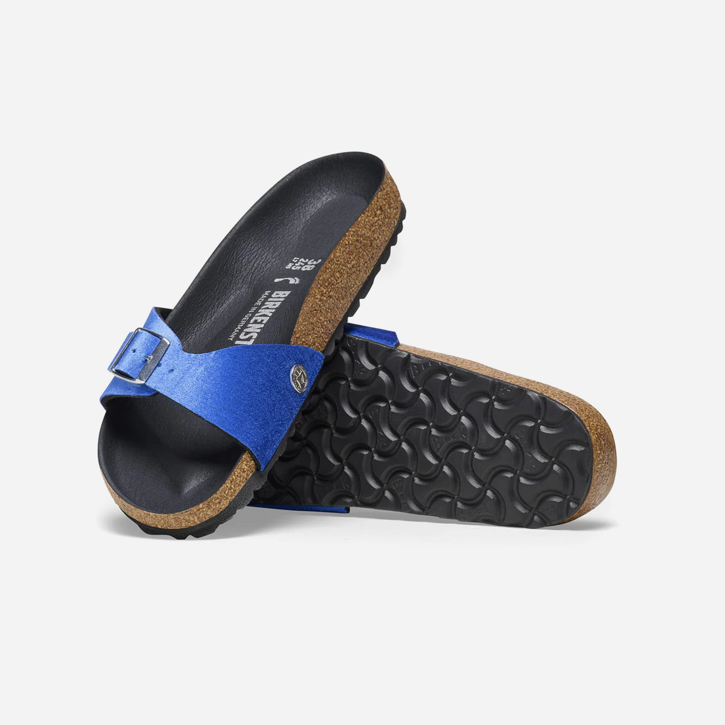 Birkenstock Madrid Rivet Logo Velvet Blue Blue/Velvet Brillant Blue