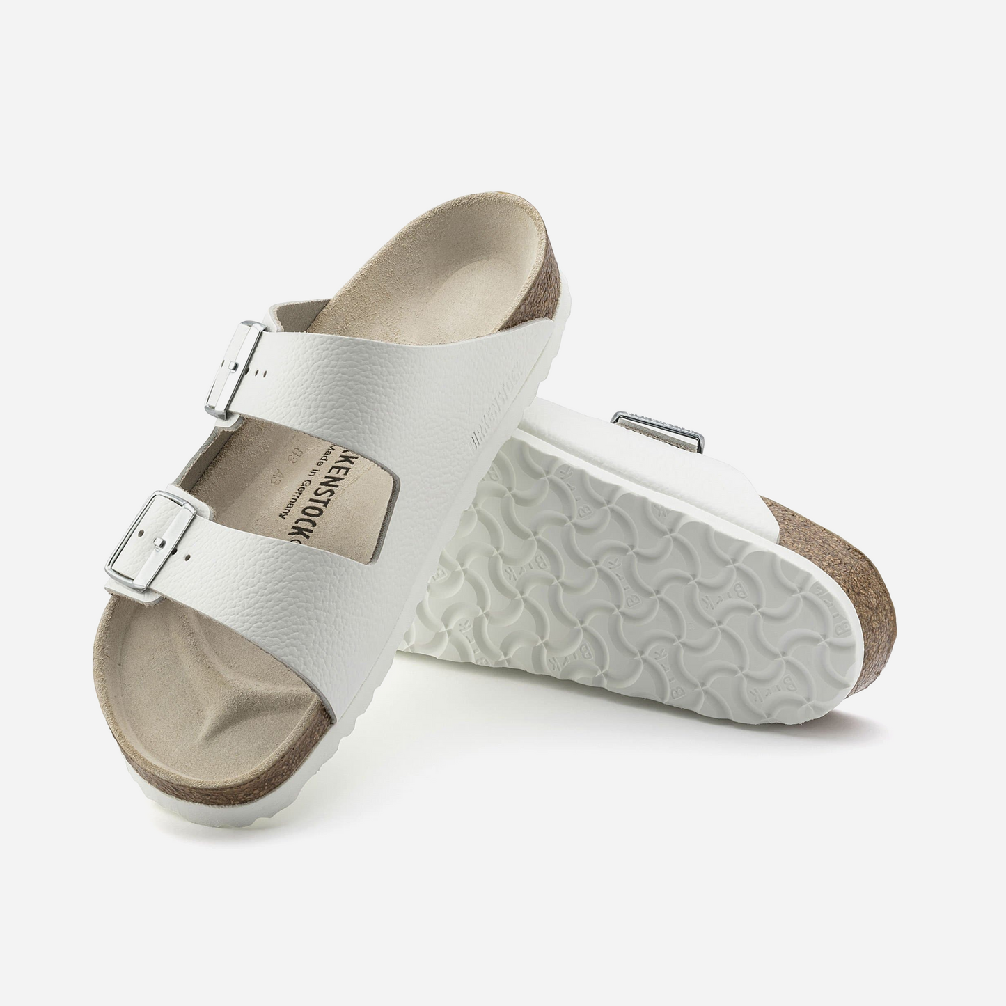 Birkenstock Arizona Natural Leather White White/White