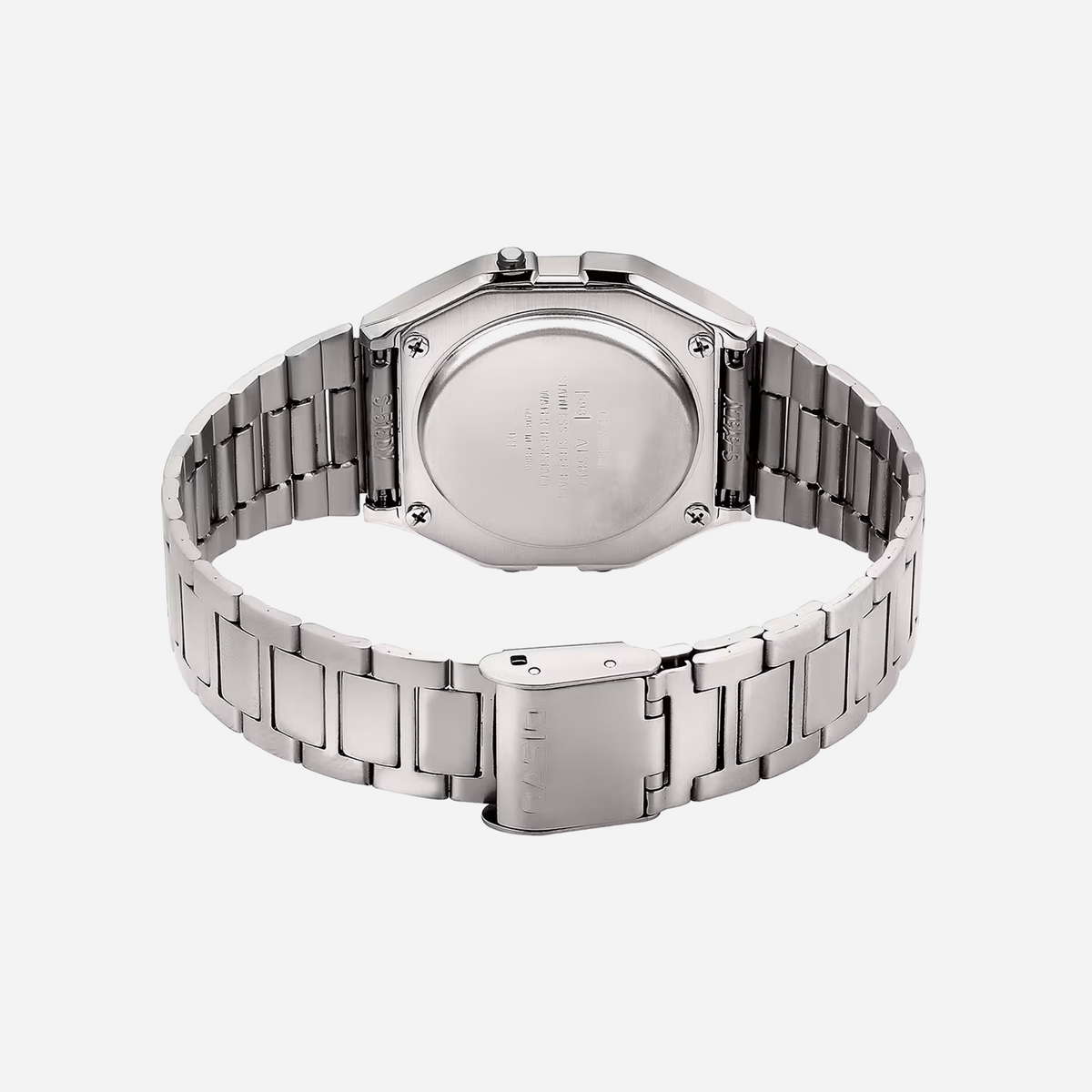 Casio Vintage A158WA-1DF Quartz Black Dial Digital Stainless Steel