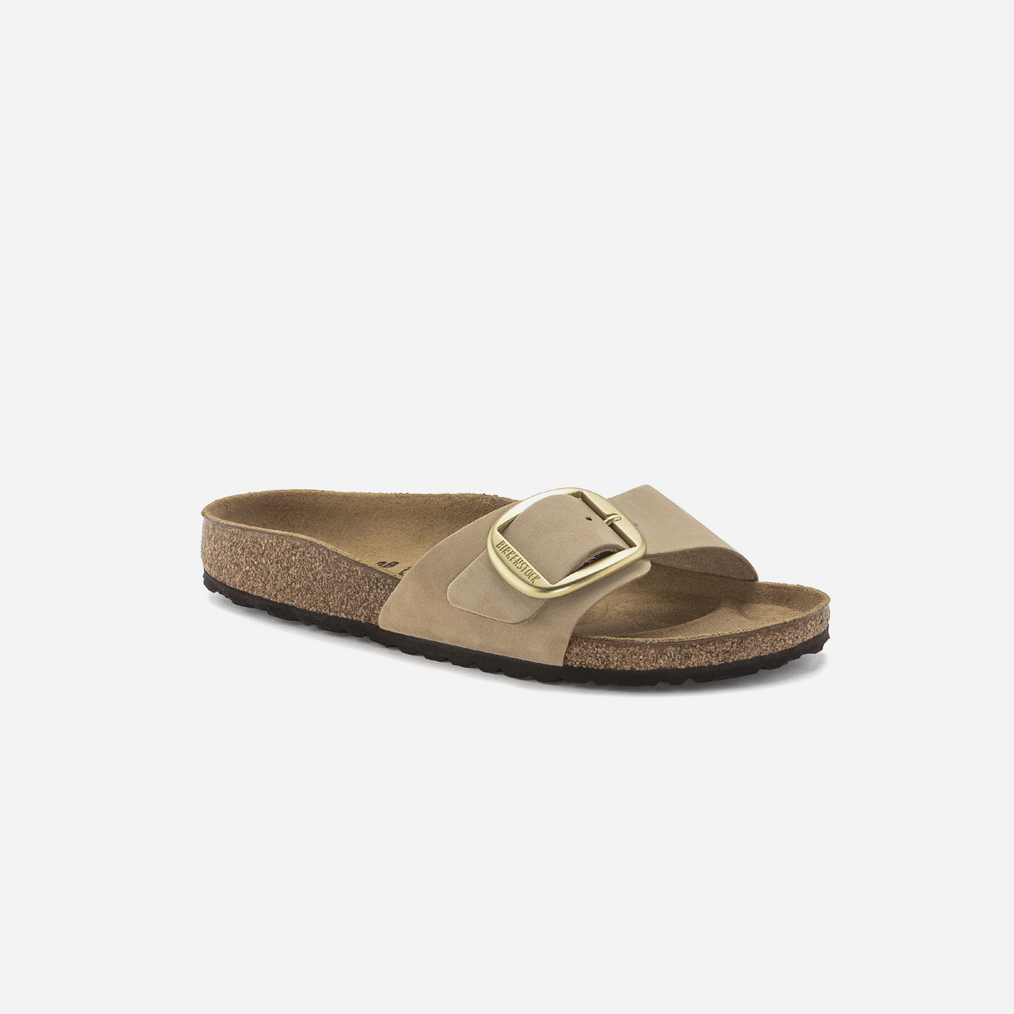 Birkenstock Madrid Big Buckle Nubuck Leather Beige Beige/Sandcastle