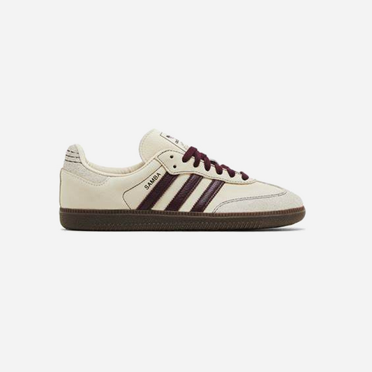 Adidas  Samba OG Shoes Wonder White / Maroon