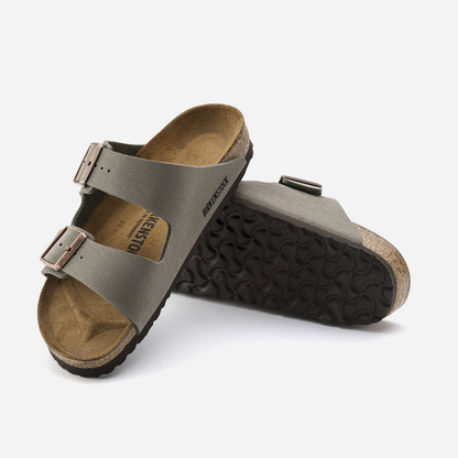 Birkenstock Arizona Birko-Flor Nubuck Gray/Stone