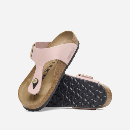 Birkenstock Gizeh Big Buckle Nubuck Leather Pink Pink/Soft Pink