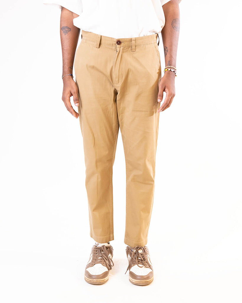 FRED PERRY TWILL CHINO - BROWN PANT