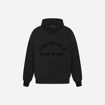 Fear of God Essentials Arch Logo Hoodie 'Jet Black'