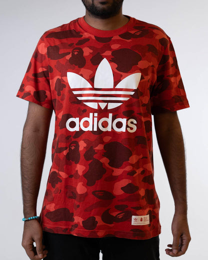 Bape X Adidas Adicolor T-Shirt 'Raw Red"