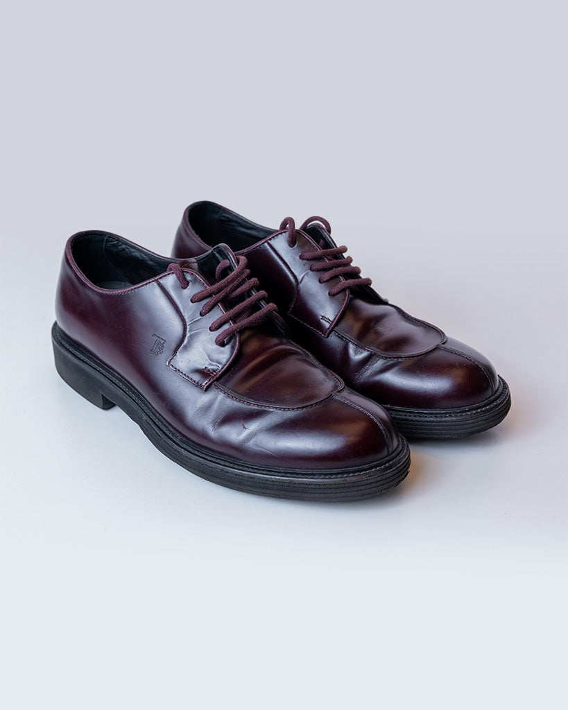 Tod'S Maroon Formal Shoes