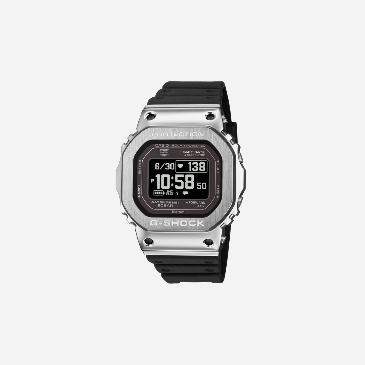 Casio G-Shock GMH5600-1 Move Multifunction Silver Black Digital Watch