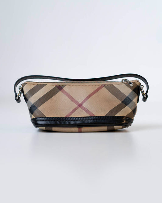 BURBERRY LONDON NOVA CHECK UNDERARM PURSE BAG HANDBAG TARTAN