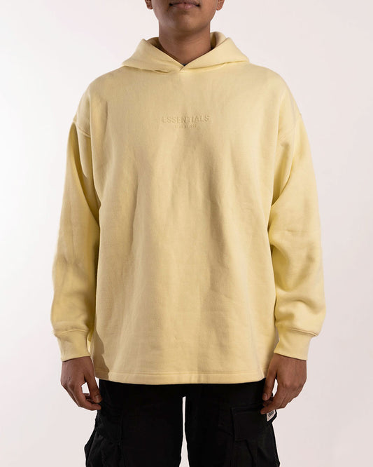 FEAR OF GOD ESSENTIALS YELLOW RELAXED HOODIE